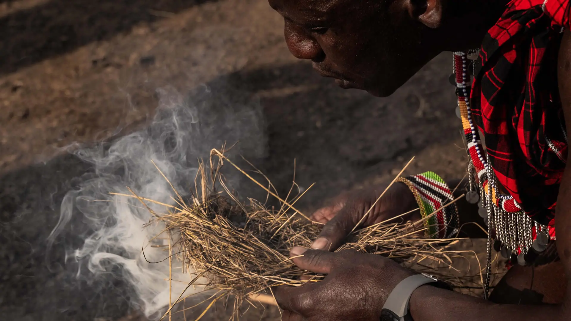 A Maasai community visit near the lodge