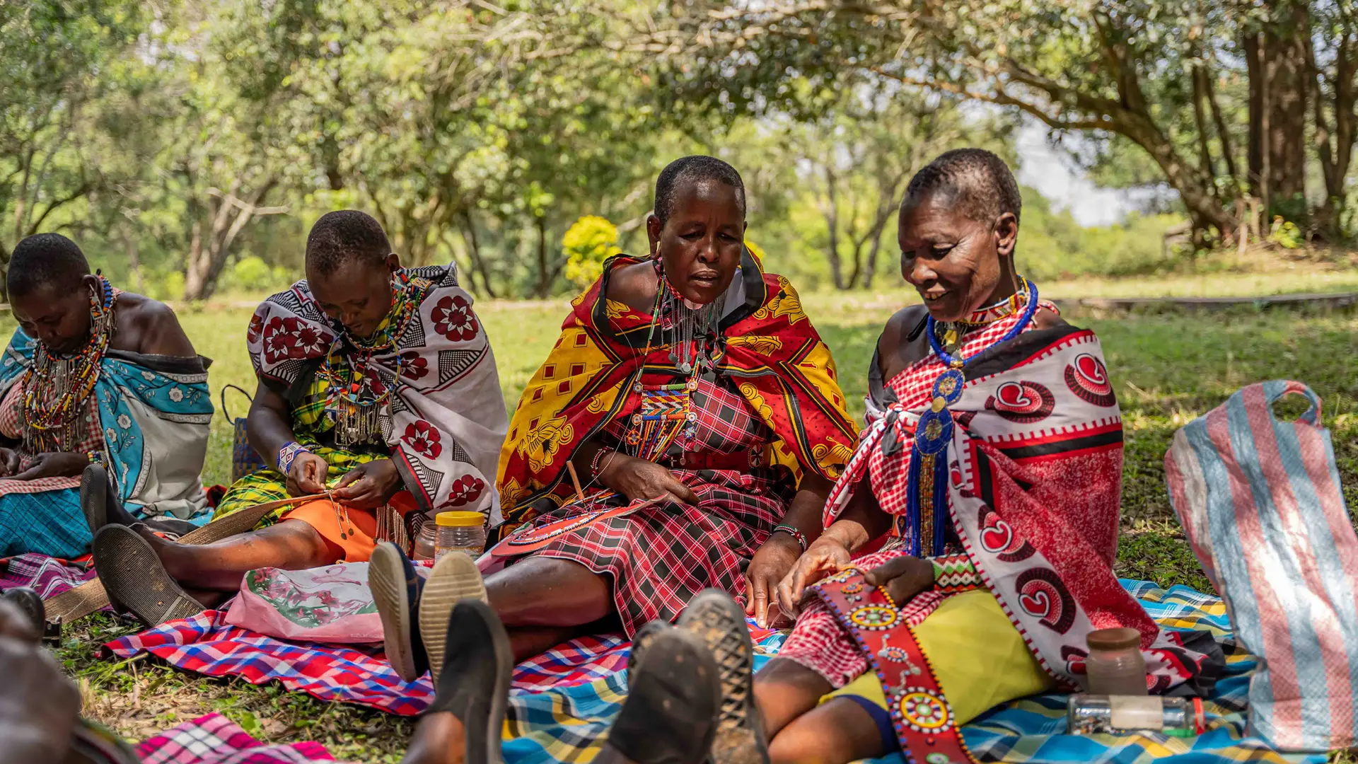 Maasai beadwork made by women from the local community